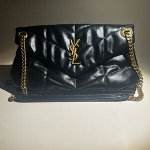 Yves Saint Laurent Black Puffer Chain Bag